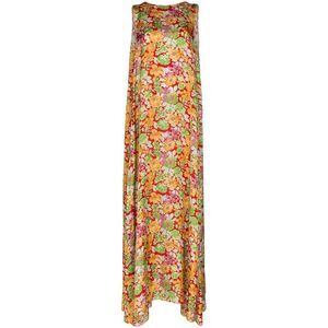 PLAN C Floral Print Maxi Dress Women MULTICOLOR Dresses